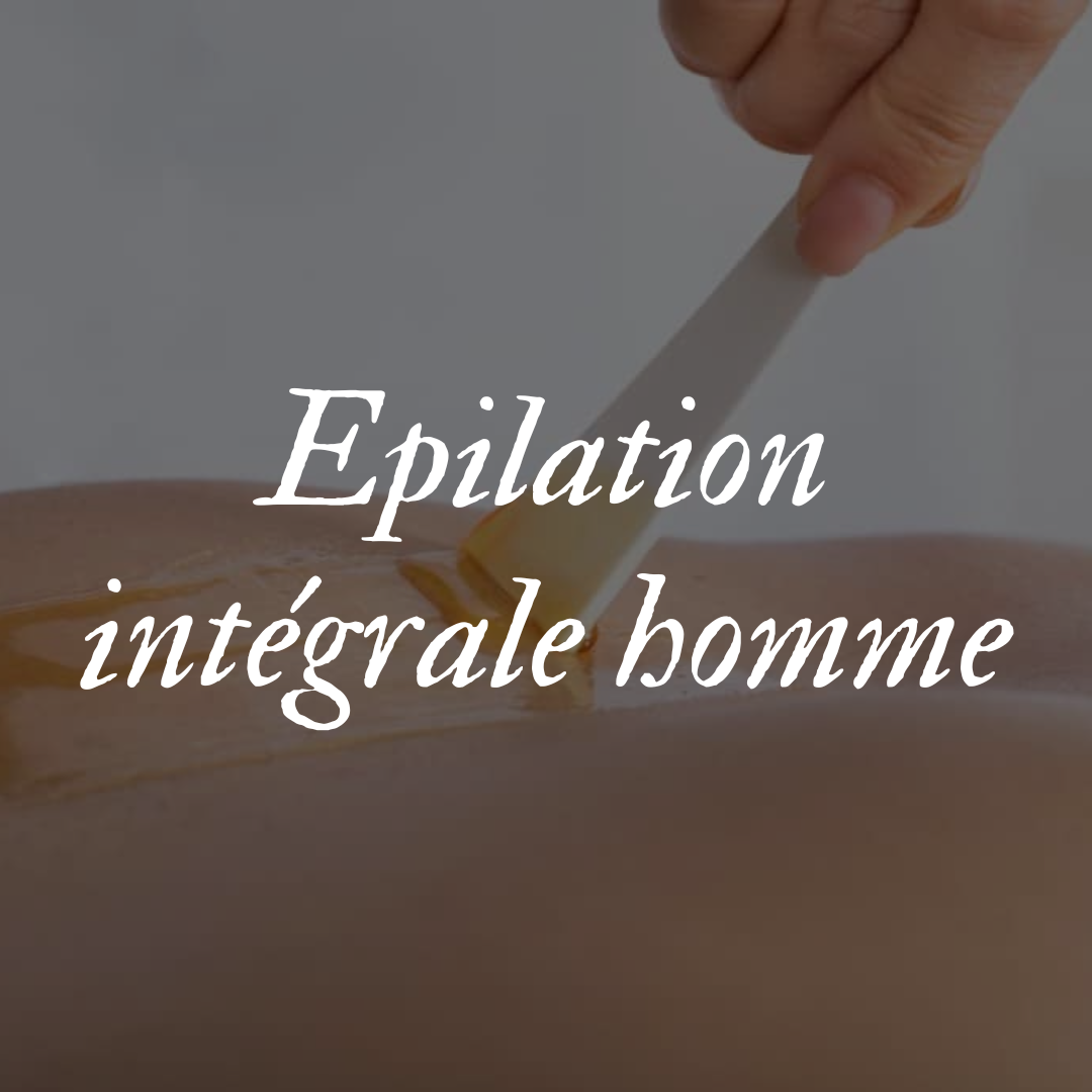 Epilation intégrale homme